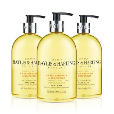 Imagem de Baylis & Harding Sabonete líquido para as mãos com dispensador, mandarim doce e toranja, 500 ml (pacote com 3)
