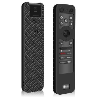 Imagem de Capa de silicone para controle remoto LG MR25GA [antiderrapante] capa protetora para MR25GA Magic Remote compatível com controle remoto LG OLED Smart TV Series 2025 (preto)