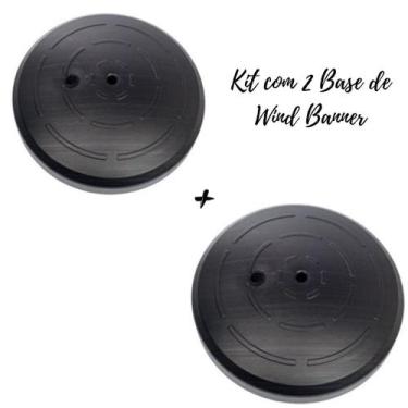 Imagem de Kit 2 Base Resistentes Para Wind Flag wind Banner - SEM MARCA