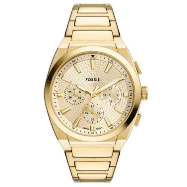 Imagem de Relógio Fossil Masculino Everett Dourado - FS6119/1DN