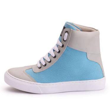 Imagem de Tênis Sneaker em material sintético 60120 Bawmi, Azul aço, 38