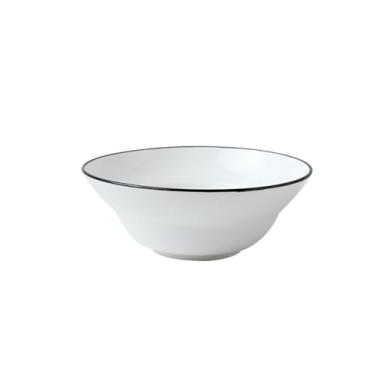 Imagem de Utensílios de mesa domésticos tigela de sobremesa iogurte de cerâmica -7,5 "Geli Bowl-black edge"
