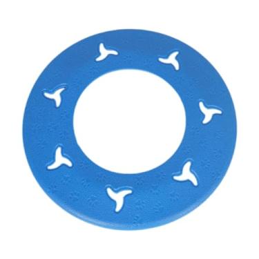 Imagem de predolo Disco voador para cães, disco voador flutuante, prato externo, tigela de comida e água, brinquedo interativo para cães, para viagens, perseguição de, Azul