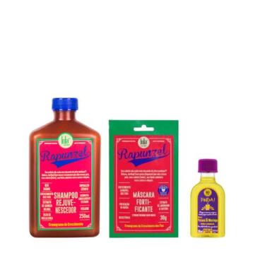 Imagem de Kit Lola Rapunzel Sh 250ml + Masc Sachê 30g + Pinga! Óleo Pataúa e Mor