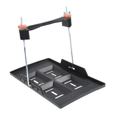 Imagem de KiBcsLic Kit universal de fixação de bateria, acessório estabilizador de bateria profissional, fácil instalação para 55-100AH, serviço pesado, antivibração, 19.5x34.5x25cm