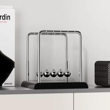 Imagem de Enfeite Decorativo Pêndulo de Newton Para Escritório Sala Quarto 13.5 cm Premium