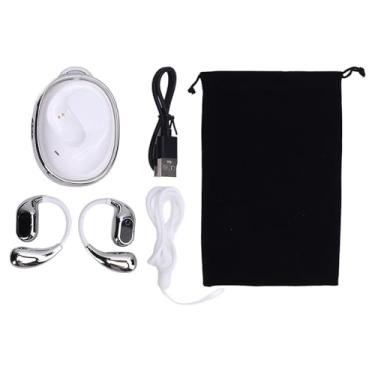 Imagem de Heayzoki Tradução Earbuds Tempo Real, Bluetooth Tradução Bidirecional Earbuds Suporta 144 Idiomas, 4 Modos, HiFi Stereo Sound, Traduzindo Dispositivo para Aprendizagem de Viagem (Prata branca)