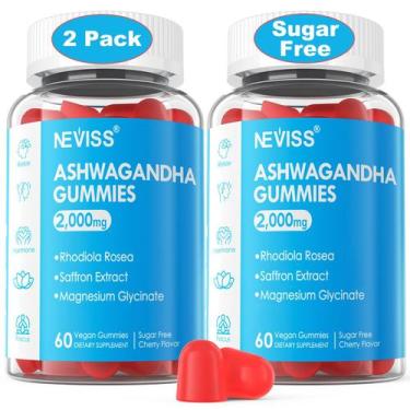 Imagem de Suplemento Gummies NEVISS Ashwagandha 2000mg com magnésio