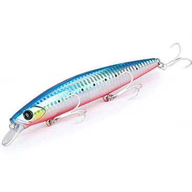 Imagem de ZZTWER Ultra Long Casting 135S Saltwater Sinking Minnow 135 mm 26,4 g Tungaten Isca de pesca de robalo duro
