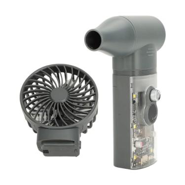 Imagem de Luqeeg Espanador Elétrico de Ar Comprimido, Espanador Elétrico Portátil de Turbina Sem Fio de 95000 RPM com 30 Níveis de Velocidade para Limpeza de Teclados de Computador e Laptops