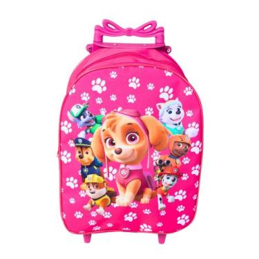 Imagem de Mochila Escolar Carrinho Patrulha Canina Pink Menina - DB