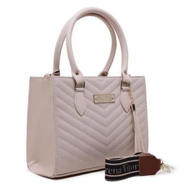 Imagem de BOLSA FEMININA LORENA BORDADO v ALÇA TRANSVERSAL - LORENA VITORIA, Mar