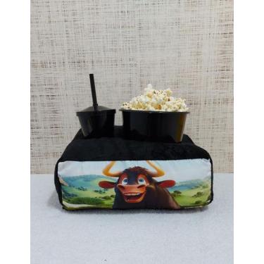 Imagem de Kit cinema - almofada personaliza c/copo + balde de pipoca - THEOVITEX