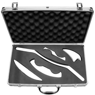 Imagem de Conjunto De Ferramentas De Massagem De Raspagem Gua Sha De Aço Inoxidável Rziioo Para Fisioterapia De Mobilização De Tecidos Moles