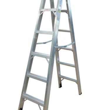 Imagem de Escada Tesoura Dupla Alumínio Premium - WBertolo