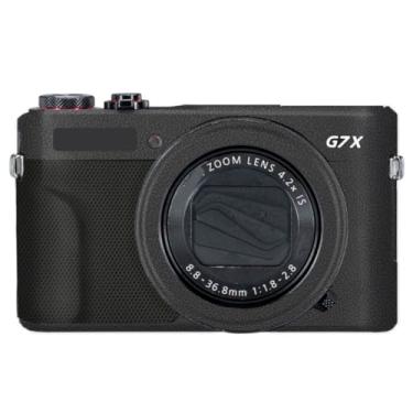 Imagem de Adesivo de capa de câmera G7XII para Canon G7X Mark II película protetora antiarranhões decoração e resistência ao desgaste (couro preto)