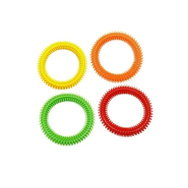 Imagem de YIJU 4x Anel Sensorial Espinhoso Brinquedo Fidget, PVC, Flexível, Textura Anéis de Acupressão Brinquedos Sensoriais para Homens Adultos Adolescentes
