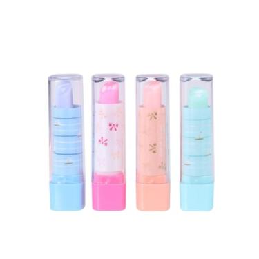Imagem de Milisten 10pcs Lipstick Shaped Erasers for Kids Cute Pencil Erasers in Assorted Colors Creative Stationery for School Supplies Novelty for Students Random Style