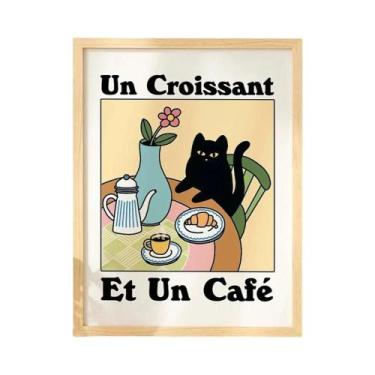 Imagem de Pôster De Arte De Parede Com Estampa De Gato Preto Para Decoração De C