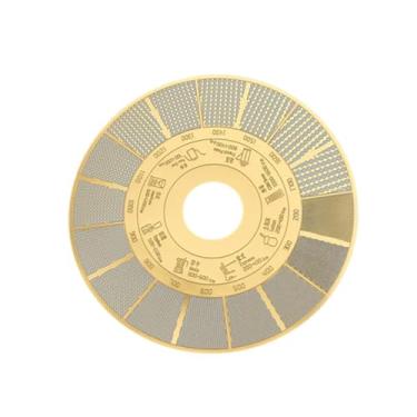 Imagem de YWJLQH Régua para Moedor de Café, Guia de Tamanho de Moagem, Acessório de Medição Profissional para Moer Grãos de Fino a Grosso em Cafés, Disco de Ouro