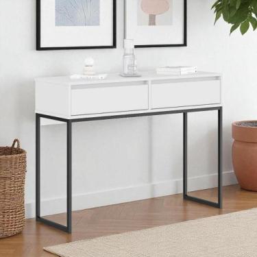 Imagem de Aparador Moderno Estilo industrial com base metal 2 gavetas - CASA H, 