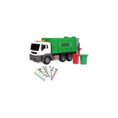 Imagem de Caminhão de lixo Cobrete Power Car com 2 latas de lixo com luz - Light