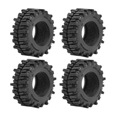 Imagem de EHJRE 4x 1,3 Polegadas Pneus de Esteira Acessórios para Brinquedos de Controle Remoto SCX24 TRX4M
