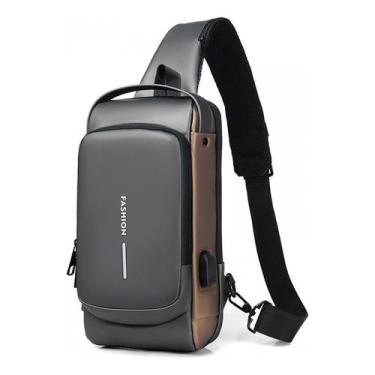 Imagem de Bolsa anti-roubo esportiva com carregamento USB para homens - J-One