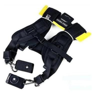 Imagem de 2X Alça De Ombro Dupla Greika Com Engate De Segurança Câmera