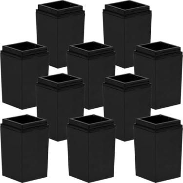 Imagem de Kit 10 Porta Escova de Dentes sem Tampa Banheiro Lavabo Pasta de Dente Acessórios Organização Modelo Vertical Material Resistente