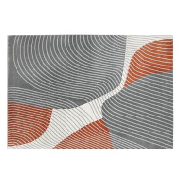 Imagem de Tapete minimalista lavável e felpudo para sala de estar, tapete macio e fofo para decoração de quarto, tapete geométrico (80 x 160 cm (31 x 62 pol.) / jds-250723002257)