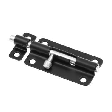 Imagem de Prime-Line U 117578 Porta e portão, trava de barril deslizante de 10 cm com parafusos, preto fosco (pacote único)