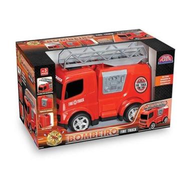 Imagem de Caminhao brinq.49cm bombeiro truck - USUAL BRINQUEDOS