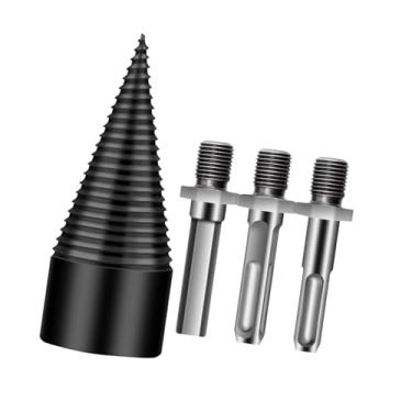 Imagem de Ｂｅｓｇａ Conjunto de brocas para rachador de lenha, parafuso cônico para rachador de lenha e toras secas, 5cmx10.5cm