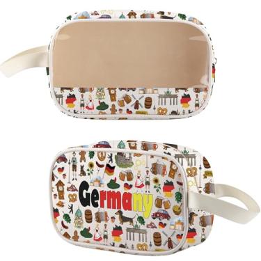 Imagem de WSNANG Bolsa de higiene pessoal transparente à prova d'água para viagem na Alemanha Lembrança Presentes de Maquiagem Oktoberfest Presente Oktoberfest, Alemanha CMB, Moderno