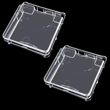 Imagem de 2 Pack Clear Plastic Hard Case for GBA SP, Transparent Cover Protective Anti Dust Game Case Storage Box for Gameboy Advance Sp Console