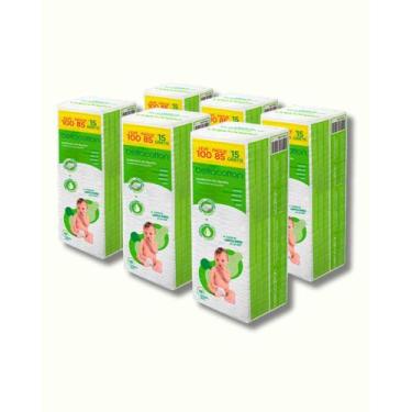 Imagem de Algodão Bellacotton Quadrado Bebê Sem Perfume Pacote 600 Unidades Higi