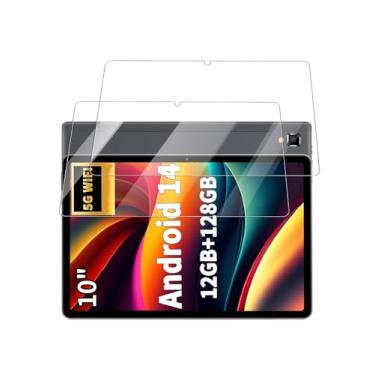 Imagem de Protetor de tela para tablet YOBANSE TAB10 de 25 cm, película de vidro temperado transparente HD para tablet YOBANSE Android 14, dureza 9H, alta sensibilidade, pacote com 2