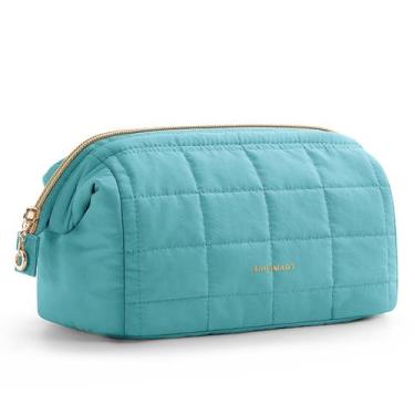 Imagem de Bolsa de maquiagem BAGSMART Travel Cosmetic Bag Teal para mulheres