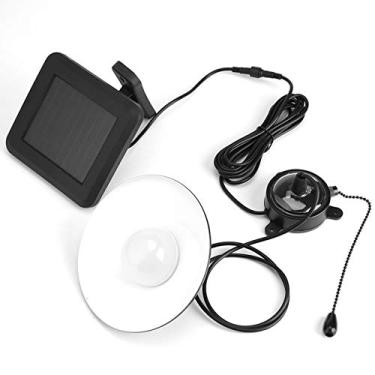 Imagem de Generic Lâmpada de Lâmpada de Suspensão Solar Luz Pendente Movida a Solar Com Controle Remoto para o Pátio de Jardim Decoração de Garagem de Garagem Led de Aço Inoxidável Preto