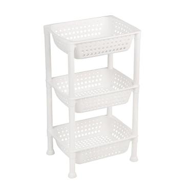 Imagem de Ordene - Fruteira Multiuso com 3 Bandejas, Cor Branca, Linha Utti