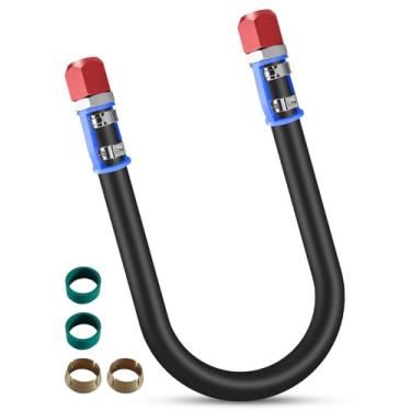 Imagem de Kit de emenda de linha A/C universal com mangueira nº 10 de 61 cm para substituição de linha 800-670 de 5/20.3 cm, kit de conector de emenda de reparo de ar condicionado