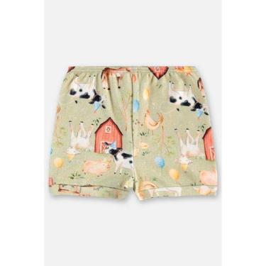 Imagem de Short em Suedine para Bebê Menino Up Baby, Verde, P