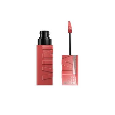 Imagem de Maybelline NY SuperStay Vinyl Ink Batom Líquido, Longa Duração, Acabamento Vinil Espelhado e Efeito Gloss, Brilho Instantâneo, Conforto para os Lábios, Fórmula Vegana, Cor Peachy 4,2ml