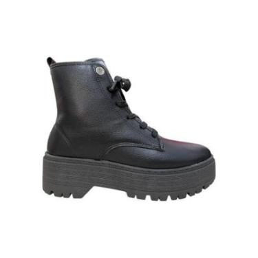 Imagem de bota coturno feminino moleca cano alto preto-Feminino