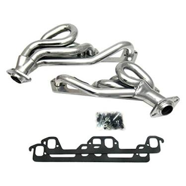 Imagem de JBA 1945S-1JS cabeçote de escape curto de aço inoxidável de 3,8 cm para Ram/Dakota/Durango