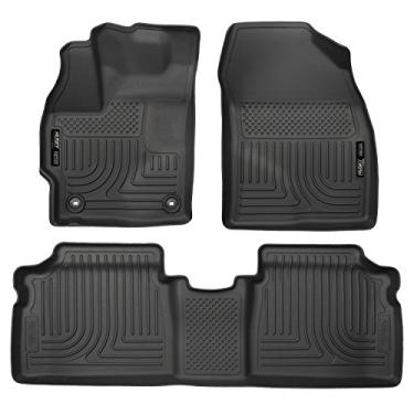 Imagem de Husky Liners - 99511 serve para Toyota Prius Two/Three/Four/Five Weatherbeater dianteiro e 2º assento tapetes pretos