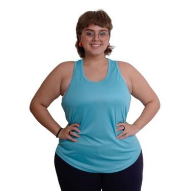Imagem de Regata Feminina Plus Size Blusa Academia Dry Fitness Malha Fria - FRV 