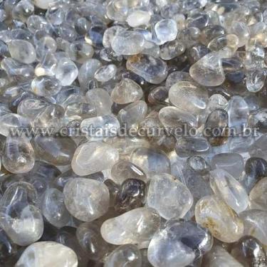 Imagem de Quartzo Fumê Rolado Natural 1kg - Pedra de 10 a 20mm Tipo B - Atacado