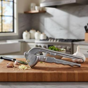 Imagem de Espremedor De Alho Em Aluminio Resistente E Ergonomico